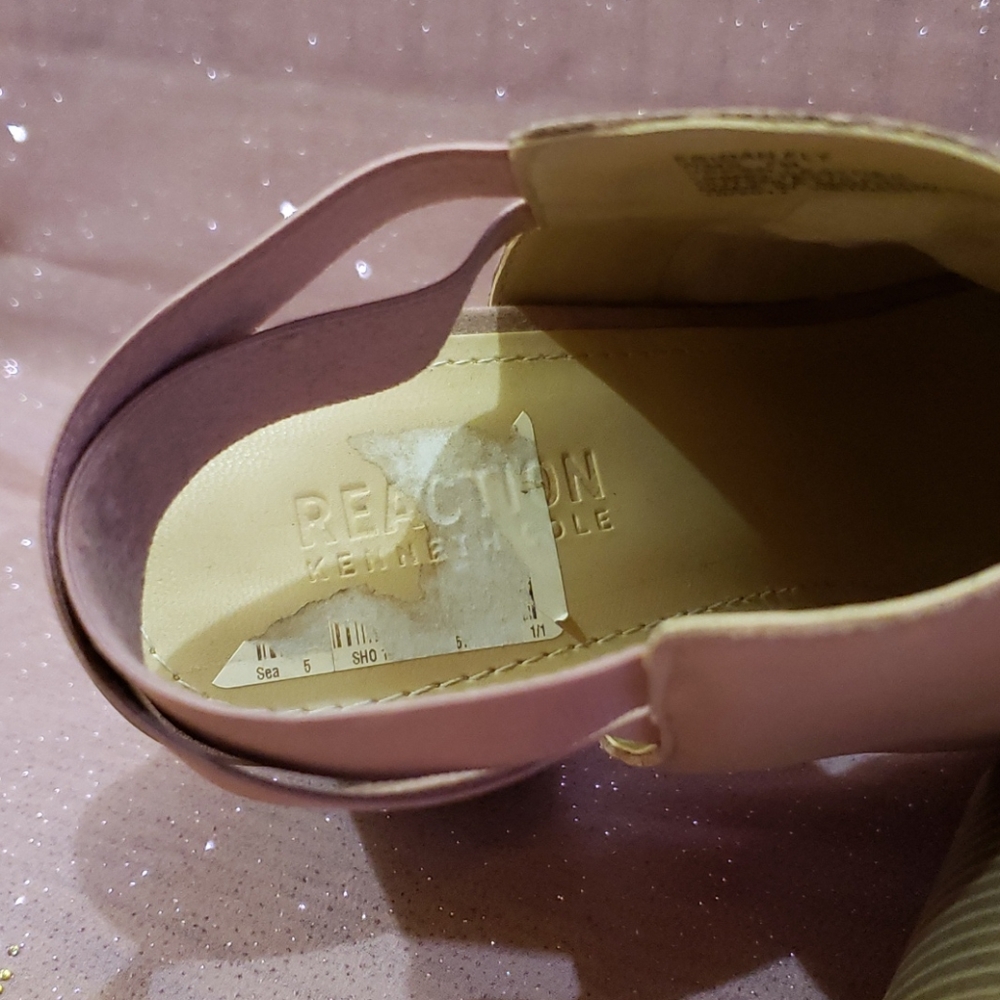 Kenneth Cole blush pink open toe sandals 7M - Picture 6 of 7